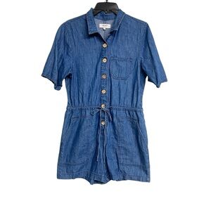 OAT NY Denim‎ Short Sleeve Jean Romper